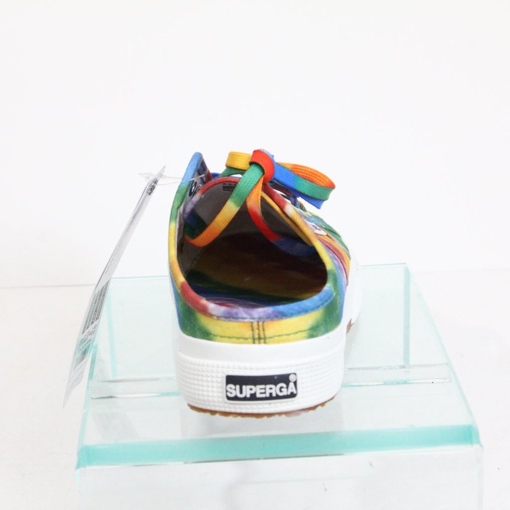 Superga Tie Dye Shoes NEW Women Rainbow Sneakers 8.5 Colorful style 2750 - Picture 7 of 8